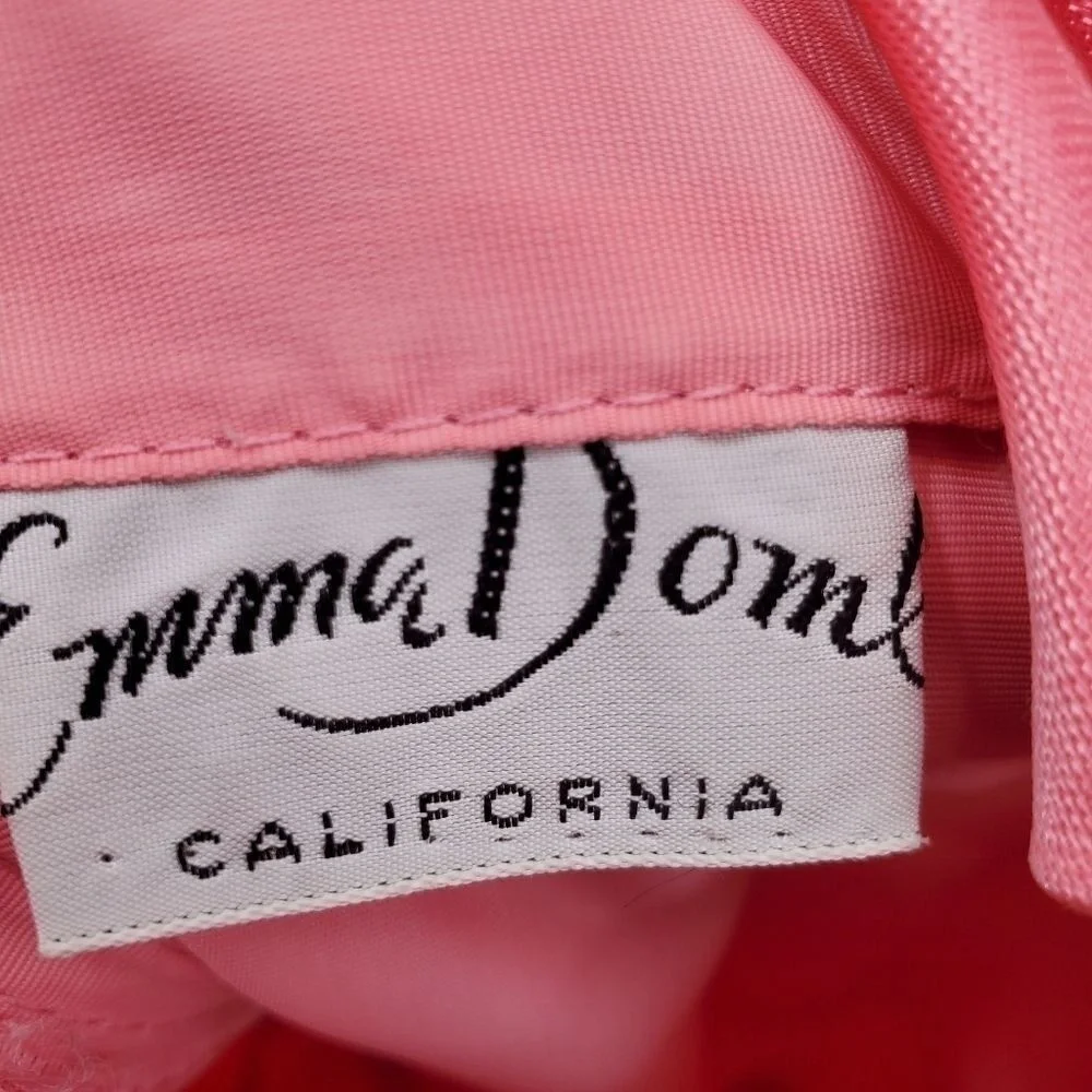 Emma Domb M Bow Back Collared Vintage Maxi Dress - Picture 7 of 9